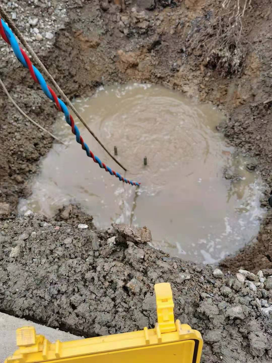 秦淮區永豐大道市政管道封堵現場